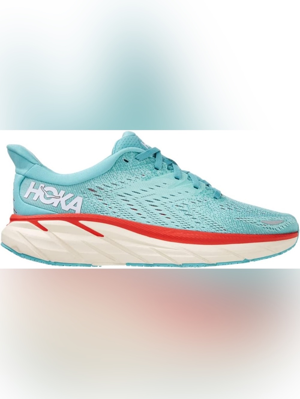 Hoka Women's Teal and Coral Running Shoe